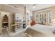 Bright main bedroom boasts neutral colors, lots of natural light, and a gorgeous sitting area at 3544 N Paseo Del Sol --, Mesa, AZ 85207