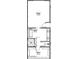 Floorplan showing the layout of the main bedroom suite, including the bathroom and walk-in closet at 5919 E Corrine Dr, Scottsdale, AZ 85254