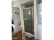 Bathroom featuring glass shower doors and a washer and dryer for added convenience at 1001 S Prospector Dr # 1001, Apache Junction, AZ 85119