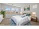 Comfortable main bedroom with a bed, bedside tables, large windows, and stylish décor at 10224 E Utah Ave, Mesa, AZ 85212