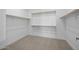 Spacious walk-in closet with carpet flooring, white walls, and shelving offering ample storage solutions at 10224 E Utah Ave, Mesa, AZ 85212