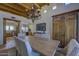 Spacious dining room with high ceilings, chandelier, and view into the kitchen at 1401 E Boulder Pass Pass, Carefree, AZ 85377