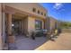 Charming outdoor seating area provides a relaxing space to enjoy the beautiful surroundings at 1401 E Boulder Pass Pass, Carefree, AZ 85377