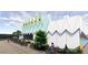 Rendering of Royalle building with mid-century modern architecture and people outside at 1644 W Roma Ave, Phoenix, AZ 85015