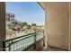 Condo balcony with views of trees, garden, and beautiful architecture at 17 W Vernon Ave # 121, Phoenix, AZ 85003
