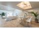 Open-concept living and dining space with vaulted ceilings and natural light at 2320 S Forest Ave, Tempe, AZ 85282