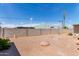 Low maintenance gravel backyard with some garden beds at 2700 E Allred Ave # R87, Mesa, AZ 85204