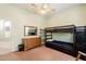 bedroom with bunk beds, ceiling fan and dresser at 37809 N 9Th Pl, Phoenix, AZ 85086
