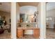 Open hallway features a built-in desk, wine rack and easy access to the kitchen at 37809 N 9Th Pl, Phoenix, AZ 85086