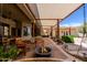 Spacious covered patio with seating and a view of the pool at 37809 N 9Th Pl, Phoenix, AZ 85086