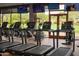 Well-equipped fitness center with treadmills and modern exercise equipment overlooking a green landscape at 41202 N Rolling Green Way, Anthem, AZ 85086