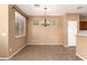 Dining room with tile floors, chandelier, and neutral paint at 4349 E Selena Dr, Phoenix, AZ 85050