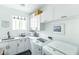 Bright laundry room boasts white shaker cabinets, black hardware, and modern appliances at 4817 N 35Th St, Phoenix, AZ 85018