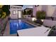 Beautiful pool and outdoor kitchen area with modern design at 4817 N 35Th St, Phoenix, AZ 85018