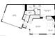 Main floor plan featuring a garage, kitchen, living room, dining area and primary bedroom at 544 N Alma School Rd # 28, Mesa, AZ 85201