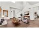 Inviting living room featuring hardwood floors, comfortable seating, and stylish decor, offering a relaxing atmosphere at 544 N Alma School Rd # 28, Mesa, AZ 85201