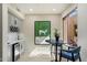 Cozy dining area with a wine cooler and a view of the window at 6579 E Shooting Star Way, Scottsdale, AZ 85266