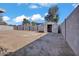 Large backyard with block fencing and a storage shed at 7614 W Cheery Lynn Rd, Phoenix, AZ 85033