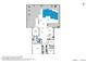 Detailed floor plan showcasing the layout of this 1,666 sq ft home, including the pool, patio, bedrooms and garage at 8420 W Cherry Hills Dr, Peoria, AZ 85345