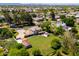 An aerial shot displaying a well-kept backyard and shed, enriching this single-Gathering home at 10532 W Catalina Dr, Avondale, AZ 85392