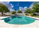 Sparkling swimming pool with cool blue water, surrounded by a tile deck and lush landscaping at 11025 N 45Th Ln, Glendale, AZ 85304