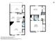 Detailed floor plan showcasing the layout of a 1200 sqft home with two bedrooms at 1601 N Saba St # 308, Chandler, AZ 85225