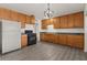 An open kitchen with generous counterspace, new cabinets, and modern appliances at 2144 W 1St Pl, Mesa, AZ 85201