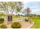 Lakeview Recreation Center entrance with well-manicured landscaping and a welcoming sign at 28834 N Spur Dr, San Tan Valley, AZ 85143