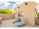 Exterior balcony featuring two chaise lounges, perfect for enjoying the sun and the beautiful outdoor scenery at 39017 N Habitat Cir, Cave Creek, AZ 85331