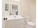 Bathroom featuring vanity, tiled floors, toilet, mirror and standard size shower and bathtub at 520 W Hononegh Dr # 2, Phoenix, AZ 85027