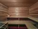 Private sauna with wooden benches and walls at 5615 N Invergordon Rd, Paradise Valley, AZ 85253