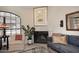 Cozy fireplace in the living room, creating a warm and inviting atmosphere at 6945 E Cochise E Rd # 117, Paradise Valley, AZ 85253