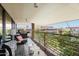 Expansive balcony offering stylish seating and city views at 7131 E Rancho Vista Dr # 7011, Scottsdale, AZ 85251