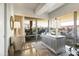 Bright home office featuring a large window with views and modern furnishings, creating an inspiring workspace at 7131 E Rancho Vista Dr # 7011, Scottsdale, AZ 85251