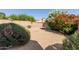 Desert landscaped backyard has multiple bushes and a block fence at 10431 E Morning Star Dr, Scottsdale, AZ 85255