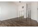 Empty bedroom with wood floors and a large closet at 1245 E Emile Zola Ave, Phoenix, AZ 85022