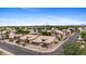 Aerial view of desert homes on corner lot with convenient street access and great curb appeal at 1896 E Stephens Dr, Tempe, AZ 85283