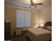 Bedroom features include wood-look floors, ceiling fan, and bright window at 27158 W Potter Dr, Buckeye, AZ 85396