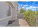 Paver patio area; providing a practical and aesthetically pleasing outdoor space alongside the house at 3076 E Dunbar Dr, Phoenix, AZ 85042