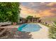 Refreshing pool area with mature trees offering shade and privacy at 3248 E Windrose Dr, Phoenix, AZ 85032
