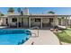 Stunning backyard pool featuring lush greenery and outdoor entertainment space for relaxing and entertaining at 3300 N Coronado St, Chandler, AZ 85224