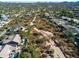 Expansive aerial view showcases a desert community with mature landscaping and homes with private pools at 4809 E Red Range Way, Cave Creek, AZ 85331