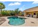 Backyard features a private swimming pool with a baja shelf and ample patio space at 4809 E Red Range Way, Cave Creek, AZ 85331