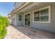 Back patio featuring pavers with the sliding door leading inside at 4833 S Ferric --, Mesa, AZ 85212