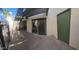 Charming patio with concrete floor, pergola, and privacy fencing, perfect for outdoor relaxation at 520 S Evergreen Rd, Tempe, AZ 85288