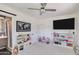 This playroom has a play kitchen, and plenty of room for a small Gathering to hang out and spend quality time together at 5425 E Avalon Dr, Phoenix, AZ 85018