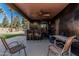 Outdoor patio featuring seating, a ceiling fan, and an outdoor bar for entertainment at 610 S St Paul --, Mesa, AZ 85206