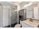 Beautiful bathroom with a glass shower and modern fixtures at 6743 S Jentilly Ln, Tempe, AZ 85283