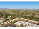 A high aerial view of this home in a well maintained community at 7710 N Via De Fonda St, Scottsdale, AZ 85258