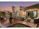 Inviting outdoor patio with comfortable seating, perfect for relaxing or entertaining at 7710 N Via De Fonda St, Scottsdale, AZ 85258